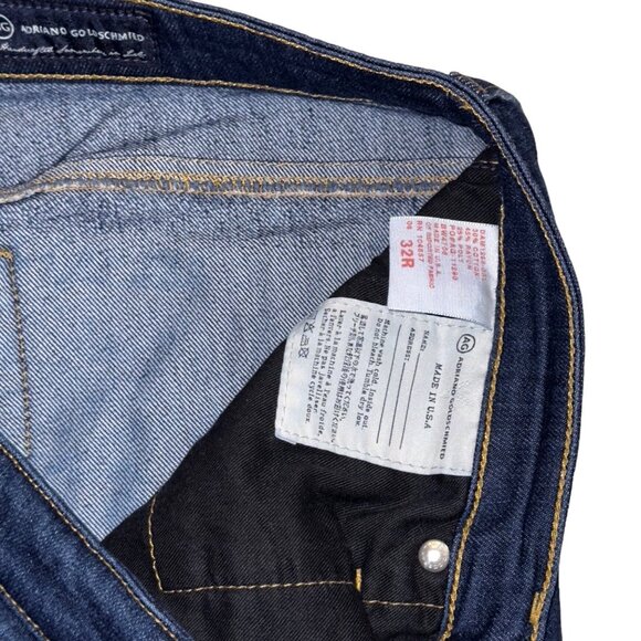 AG Adriano Goldschmied The Stevie Tailored Leg Jeans 32R Dark Wash Denim - Picture 6 of 9